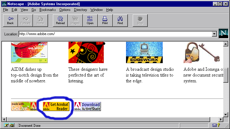 Get Acrobat Reader 4.0