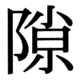 JIS83の23-68の字形