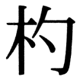 JIS83の28-61の字形(JIS規格票)