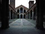 Italy, Milan, St. Ambrogio cloister