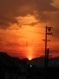 Sunpillar and the Setting Sun