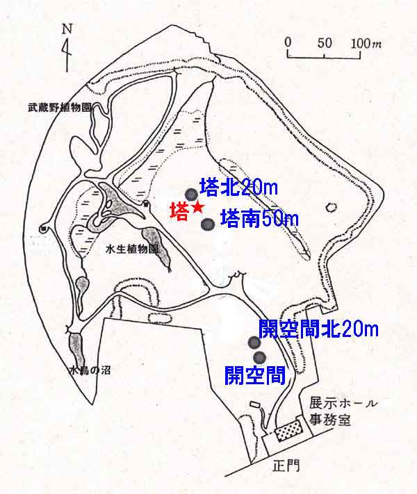 自然教育園の地図