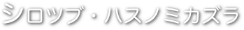 シロツブ・ハスノミカズラ