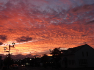 美しい夕暮れの雲