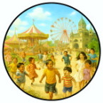 穴から見える絵