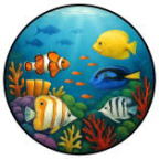 穴からみえる絵