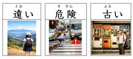 見て覚える漢字カード」