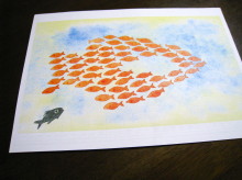 スイミーが動く