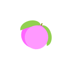 wordで描いたモモのイラスト