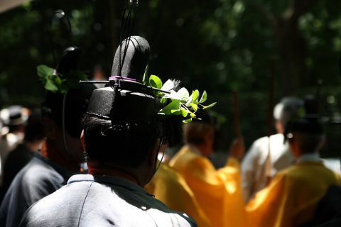 冠の葵の飾り 葵祭にて