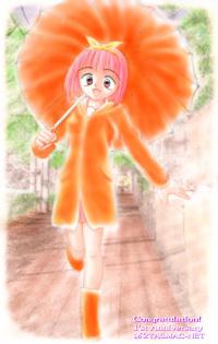 �I�����W�𒅂�(unzi�����)