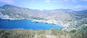 鮫の形をした岩
