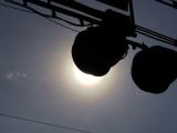 pollen corona from a railroad crossing