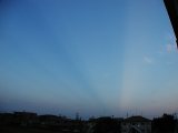 Anticrepuscular Rays