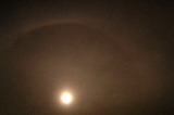 Moon, Its Upper Tangent Arc and Halo, Mars
