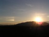 Left Parhelion and the Sun