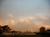 a rainbow after a typhoon