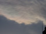 Iridescent Cloud just before the Sunset