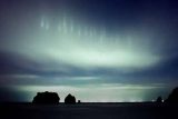 Light Pillars over Fishing Boats