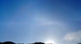 46-degree Halo (or Supralateral Arc?), 22-degree Halo and Parhelion