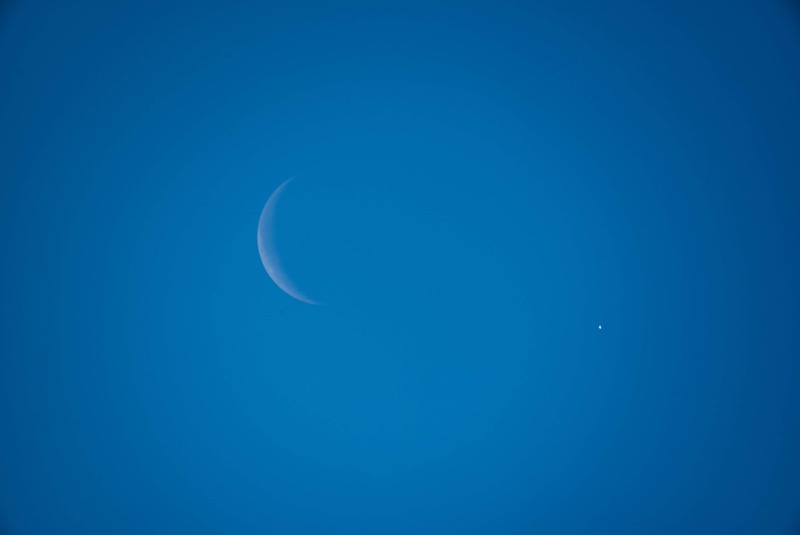 2019年1月2日 昼間の月と金星