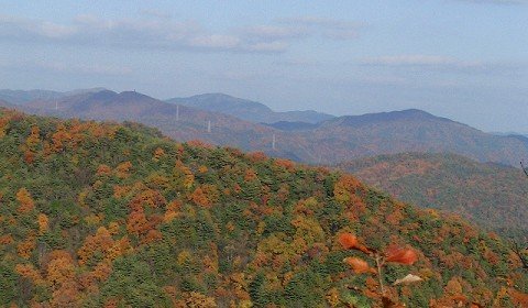 山頂から北東の眺め