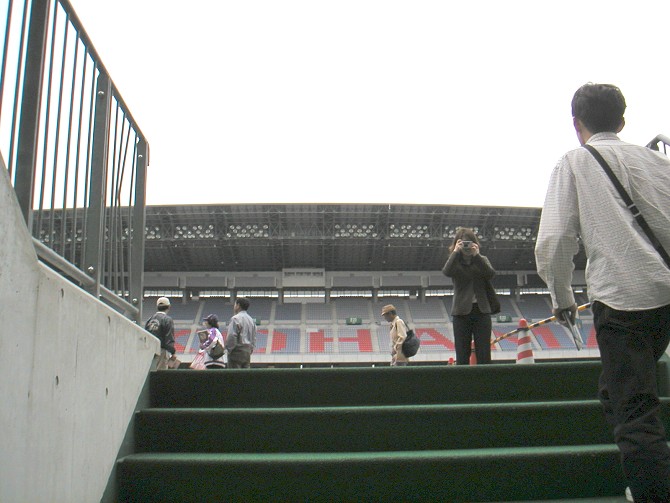 Stairs to the field