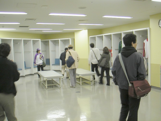 The player's locker room