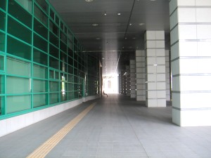 The player's passage as seen from outside