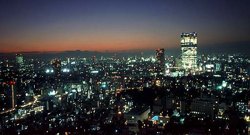 Roppongi and Mt.Fuji from Tokyo Tower