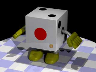 LightWave3Dで作成したサイコロ君