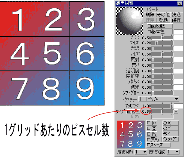 確認用のテクスチャ