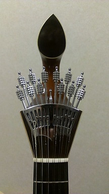 コインブラタイプのポルトガルギターのヘッド部分 コインブラタイプのポルトガルギターのヘッド部分
