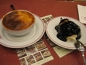 シュークリームと焼きプリン