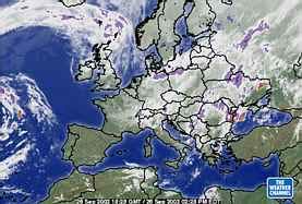 2002年9月27日ヨーロッパの衛星写真