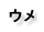 ウメ