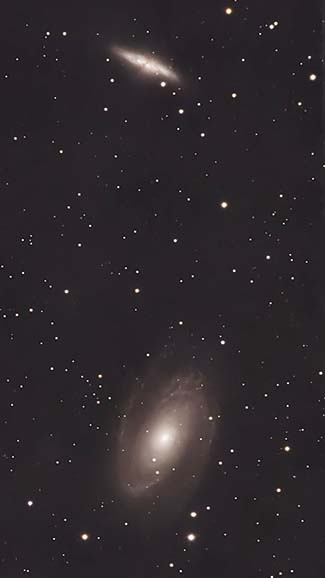 M81とM82の画像