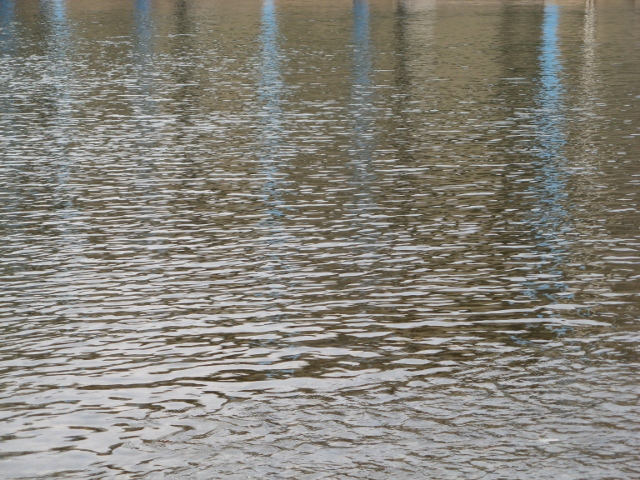 pillars under the water