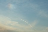 Right Parhelion and Contrails