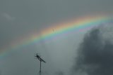a flagment of a rainbow wheel