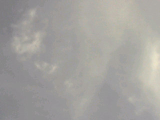 薄雲が一面に掛かった