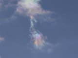 Iridescent Cloud like a Bird