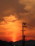 Sunpillar at Sunset