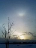 Upper Tangent Arc and Sunpillar (and 22-degree halo)