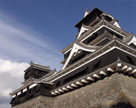 Kumamoto castle in winter