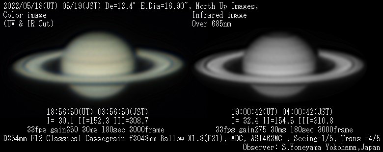 2022/5/19の土星