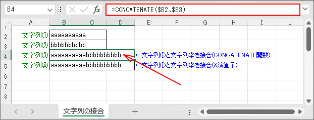 文字列の結合