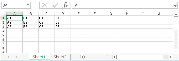 説明用に準備したワークブック