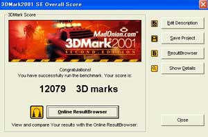 3D Mark 2001SE Build330 XP2500+