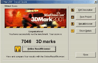 GA-7VTXE 3DMark Score